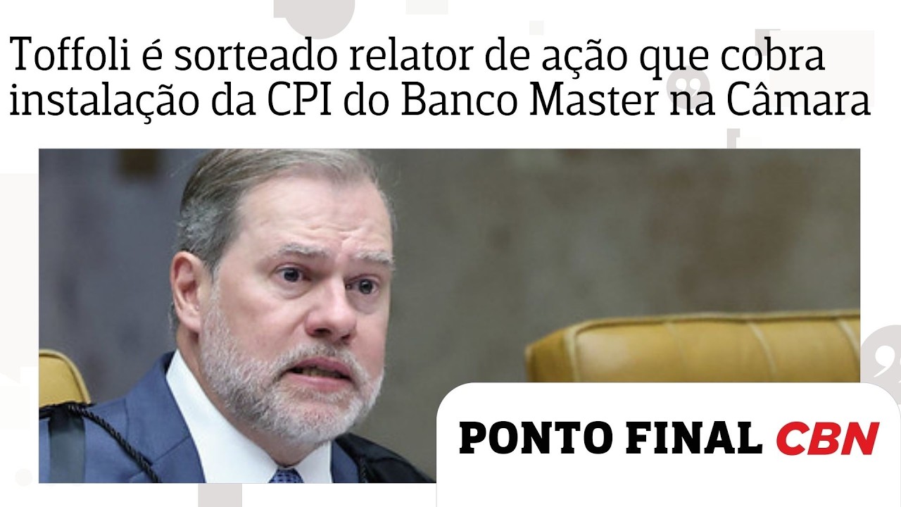 Toffoli é sorteado relator de ação que cobra instalação da CPI do Banco Master na Câmara