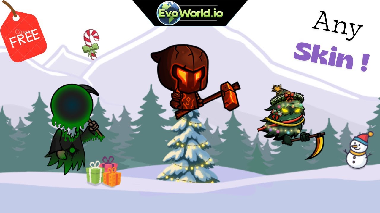 How to get any skin for free in Evoworld.io
