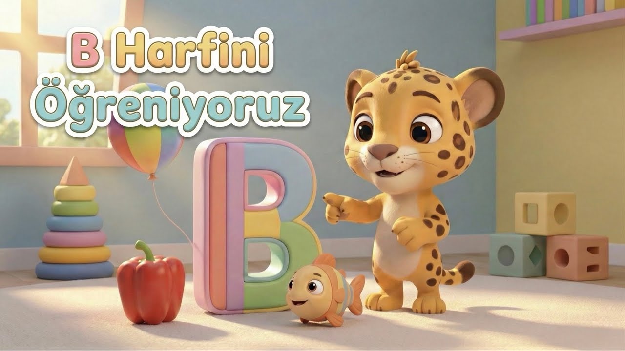 B Harfini Öğreniyoruz! 📚| Parstiko ile A’dan Z’ye Çocuk Şarkıları | Okul Öncesi 🎶