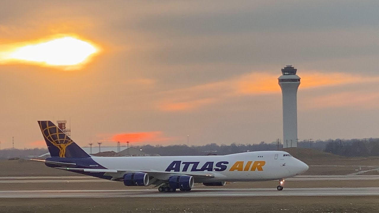 Final BOEING 747-8 built arrives at Cincinnati Northern Kentucky International Airport - CVG