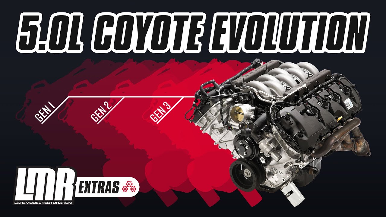 Эволюция двигателя Mustang 5.0L Coyote | Поколение 1, Поколение 2 и Поколение 3