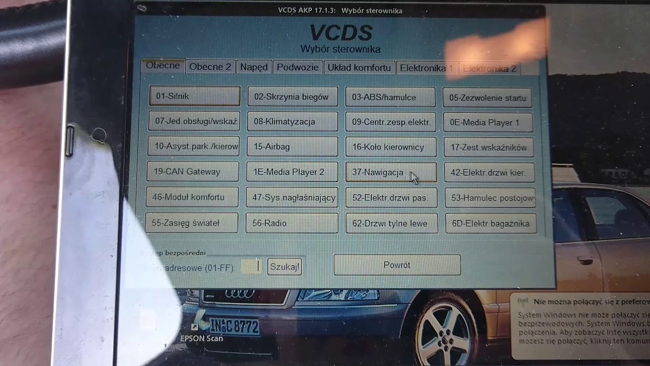 Audi A4/A5/Q5 B8 -Kodowanie(Coding) Test zegarów - uruchomienie VCDS/ Gauge test