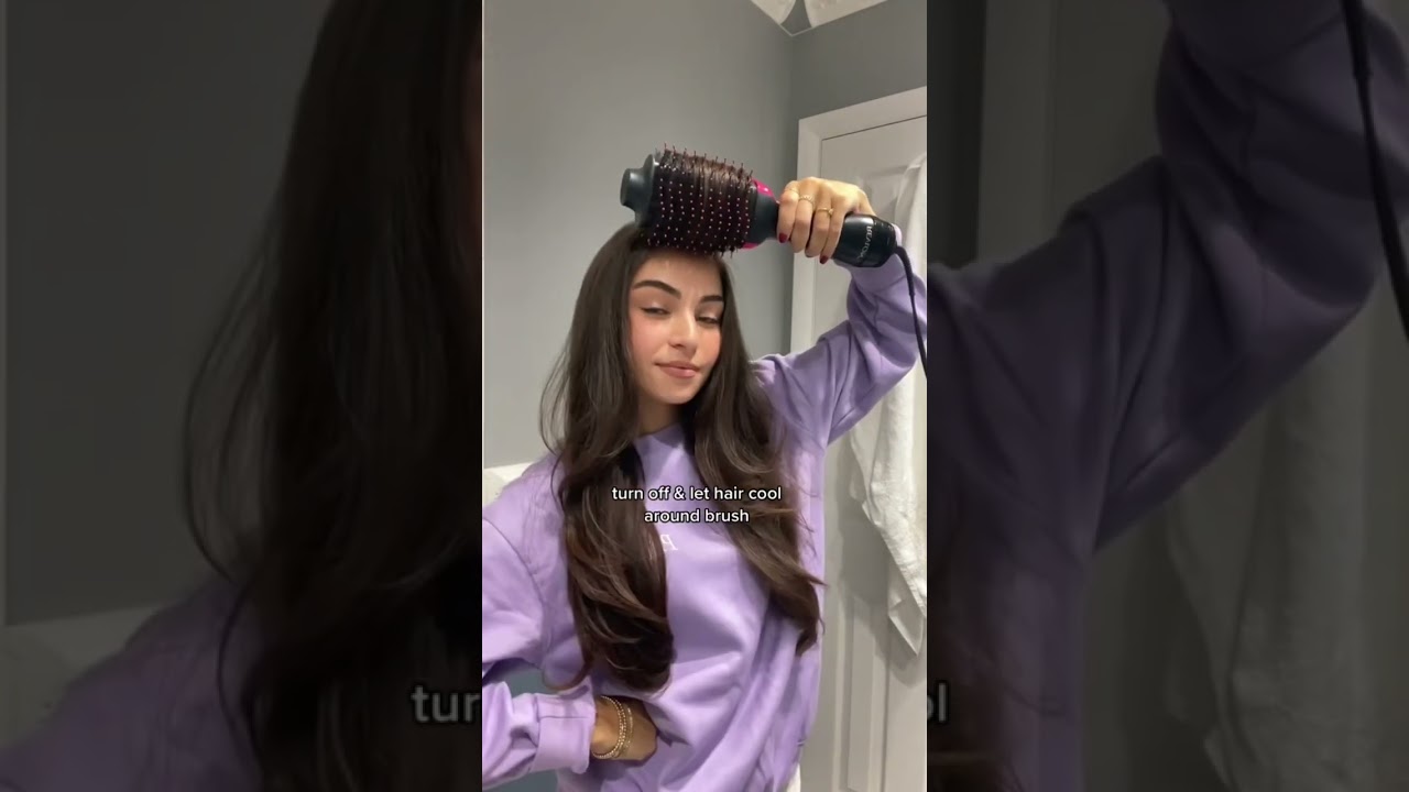 easy & adds so much volume! 💜#hairstyle #hairstyles #hairtutorial #revlon #revlononestephairdryer