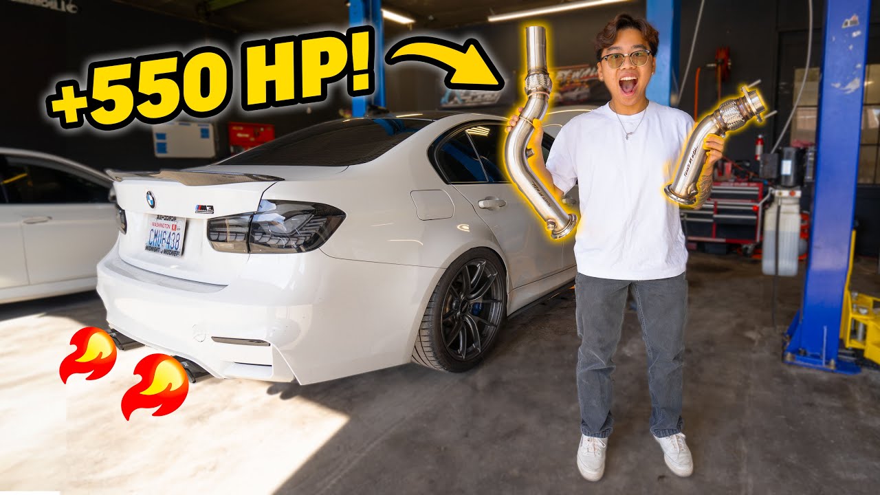 Мой BMW M3 развивает БЕЗУМНУЮ МОЩНОСТЬ с выхлопными трубами и тюнингом!