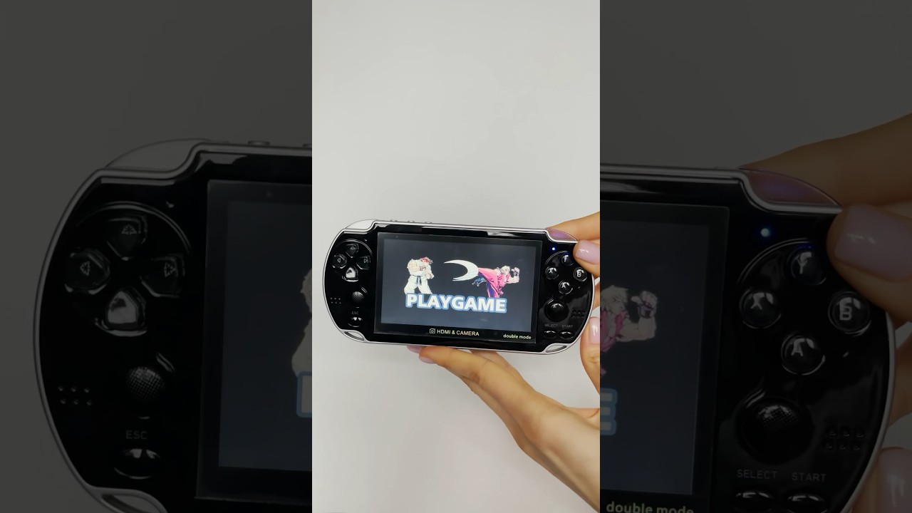 Портативная игровая приставка консоль для детей X7 Dual 2 players 128 bit black 20000 видео игр