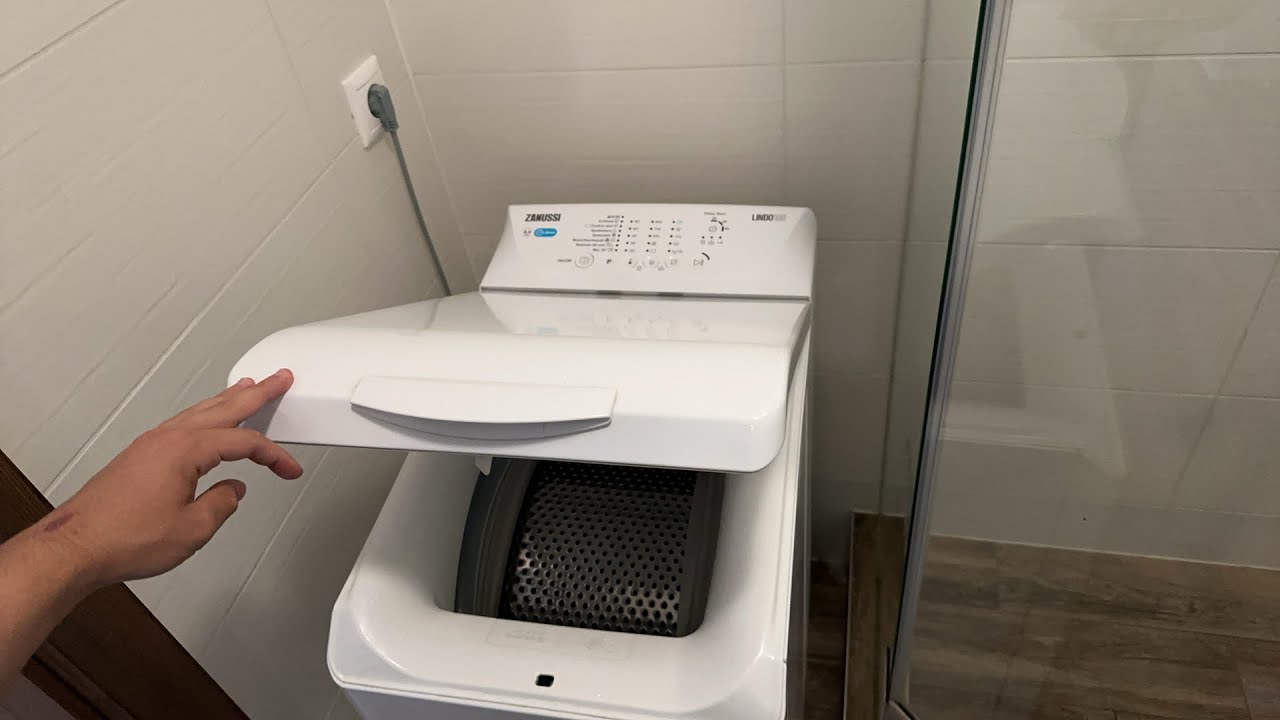 Прямая трансляция — Праздничная стиральная машина — Zanussi Lindo 100 с верхней загрузкой