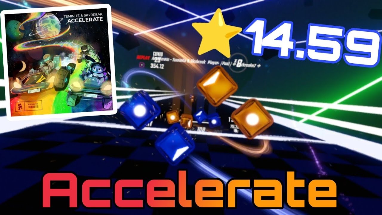 I PASSED THE 3RD HARDEST RANKED MAP?!?!?!?!??! - Beat Saber - Accelerate - 14.59*