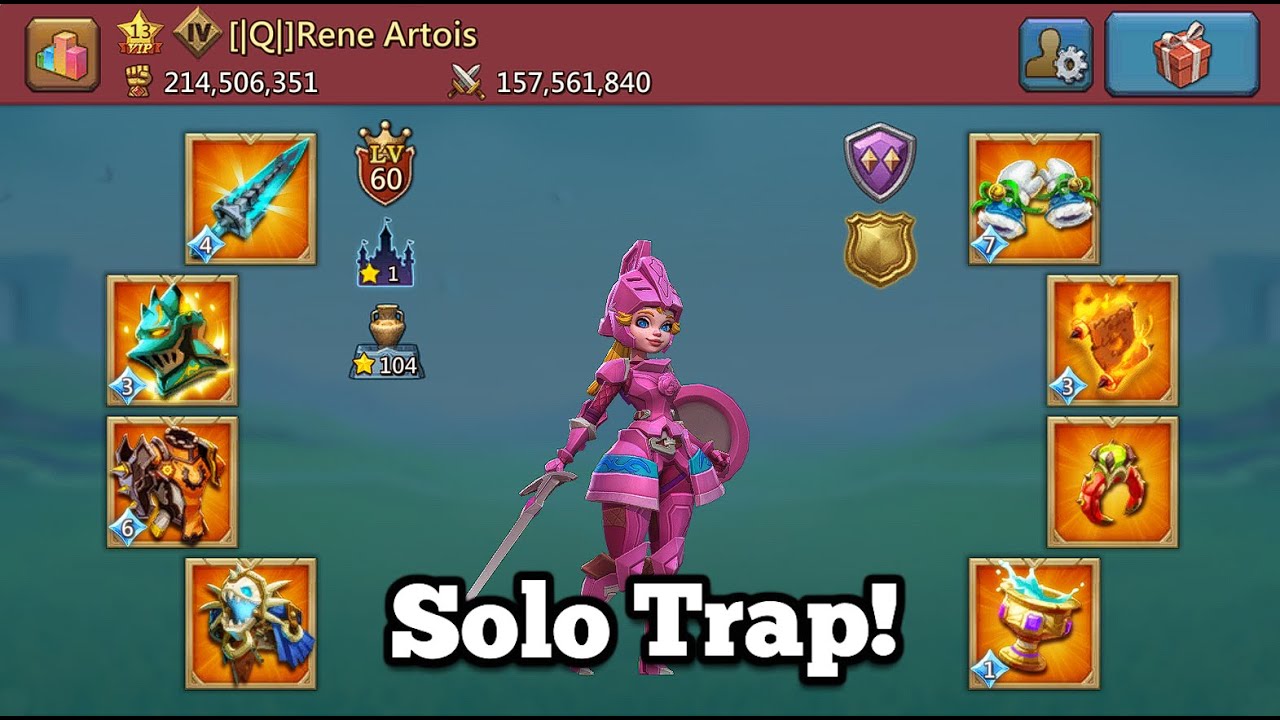 T3 Solo Trap Eating Rallies! - Lords Mobile