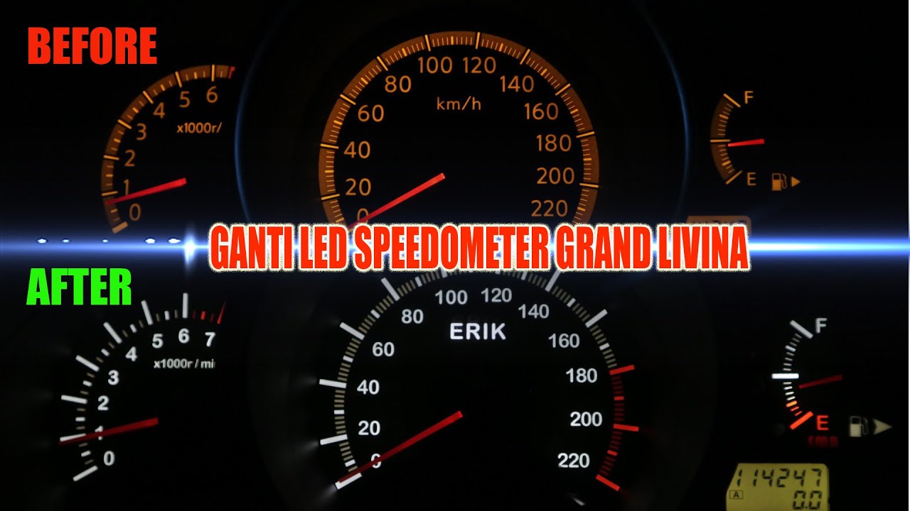 TUTORIAL GANTI LED & PANEL SPEEDOMETER GRAND LIVINA
