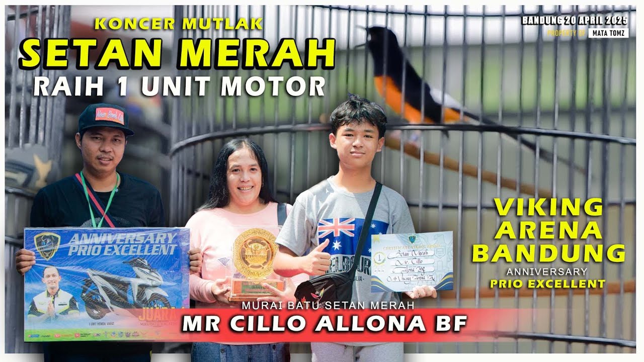 SETAN MERAH RAIH MOTOR DI VIKING ARENA | MR CILLO ALLONA BF