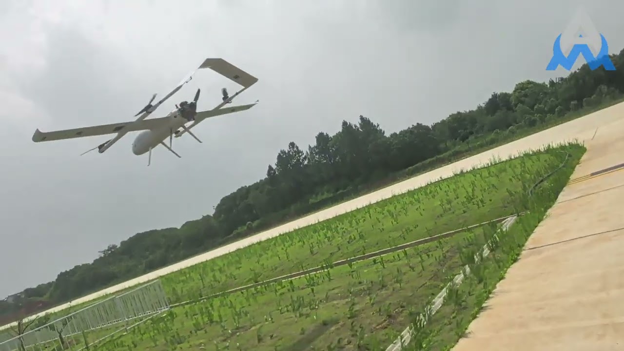 AW1213 TEST FLIGHT. VTOL UAV, Hybrid, hybrid wing