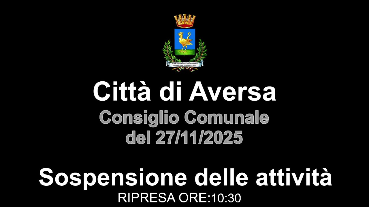 Consiglio Comunale del 27/11/2025