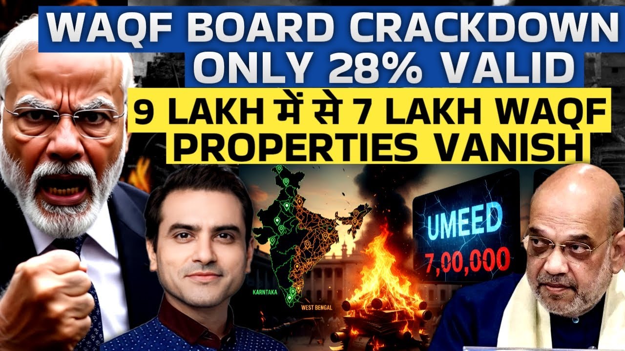 Waqf Board Crackdown: Only 28% Valid 9 LAKH में से 7 Lakh Waqf Properties Vanish | CWSJ-2806