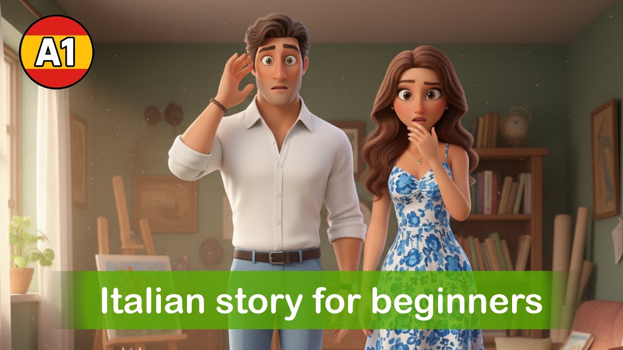LEARN ITALIAN with Simple Story for beginners (A1-A2) -  We Need a Bookshelf