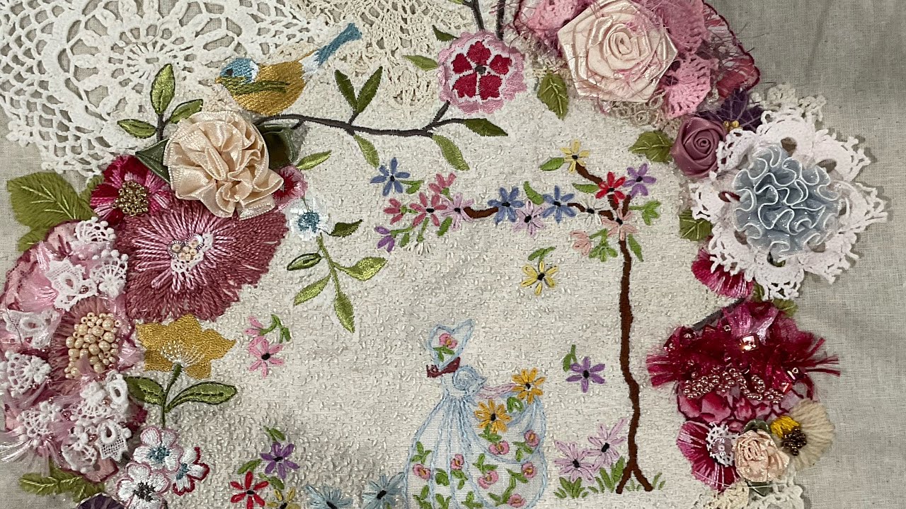 Part 4 Stitching because I just feel like stitching #slowstitch #embroidery