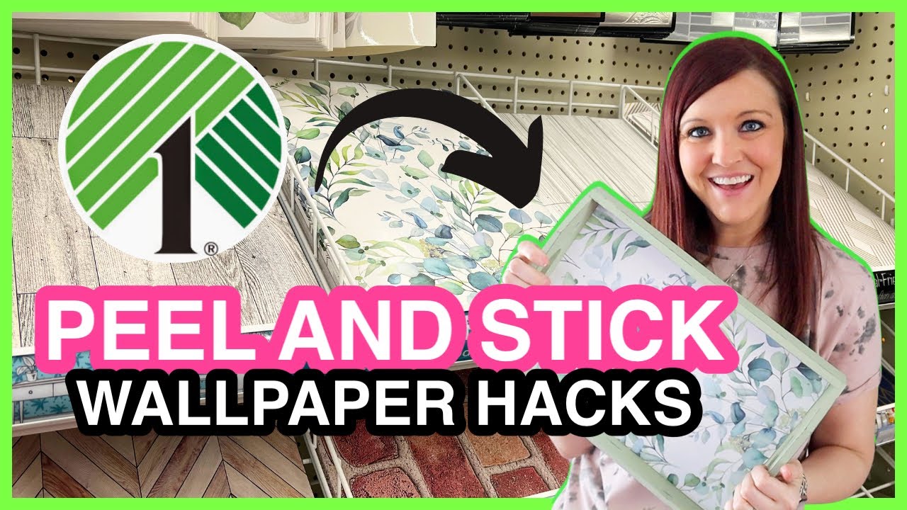🌟 GRAB $1 Peel and Stick Wallpaper from Dollar Tree for these GENIUS HACKS AND DIYS!