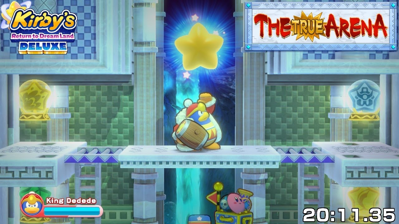 Kirby's Return to Dream Land Deluxe - True Arena (solo King Dedede): 20:11.35