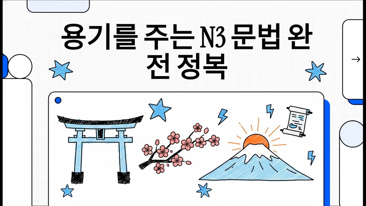 용기를 주는 N3 문법 완전 정복 - 일본어 JLPT N3 문장 분석 - 8