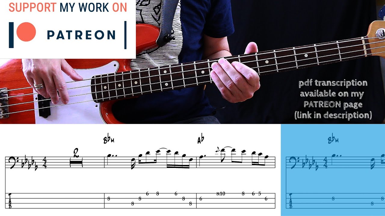 3 Doors Down -  Here Without You (Bass cover with tabs)