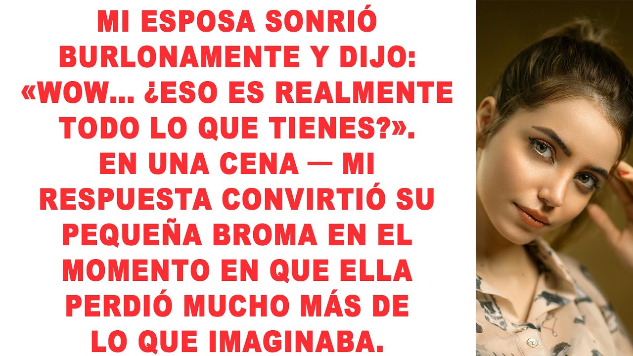 Mi esposa intentó dejarme mal con una broma, y mi respuesta calmada volvió ese momento en su contra.