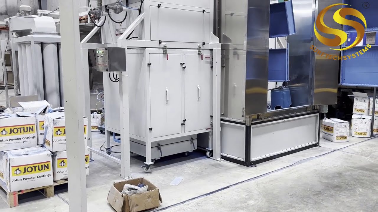 A Powder Coating Plant with Seven-Tank Pre-Treatment and Transporter System
