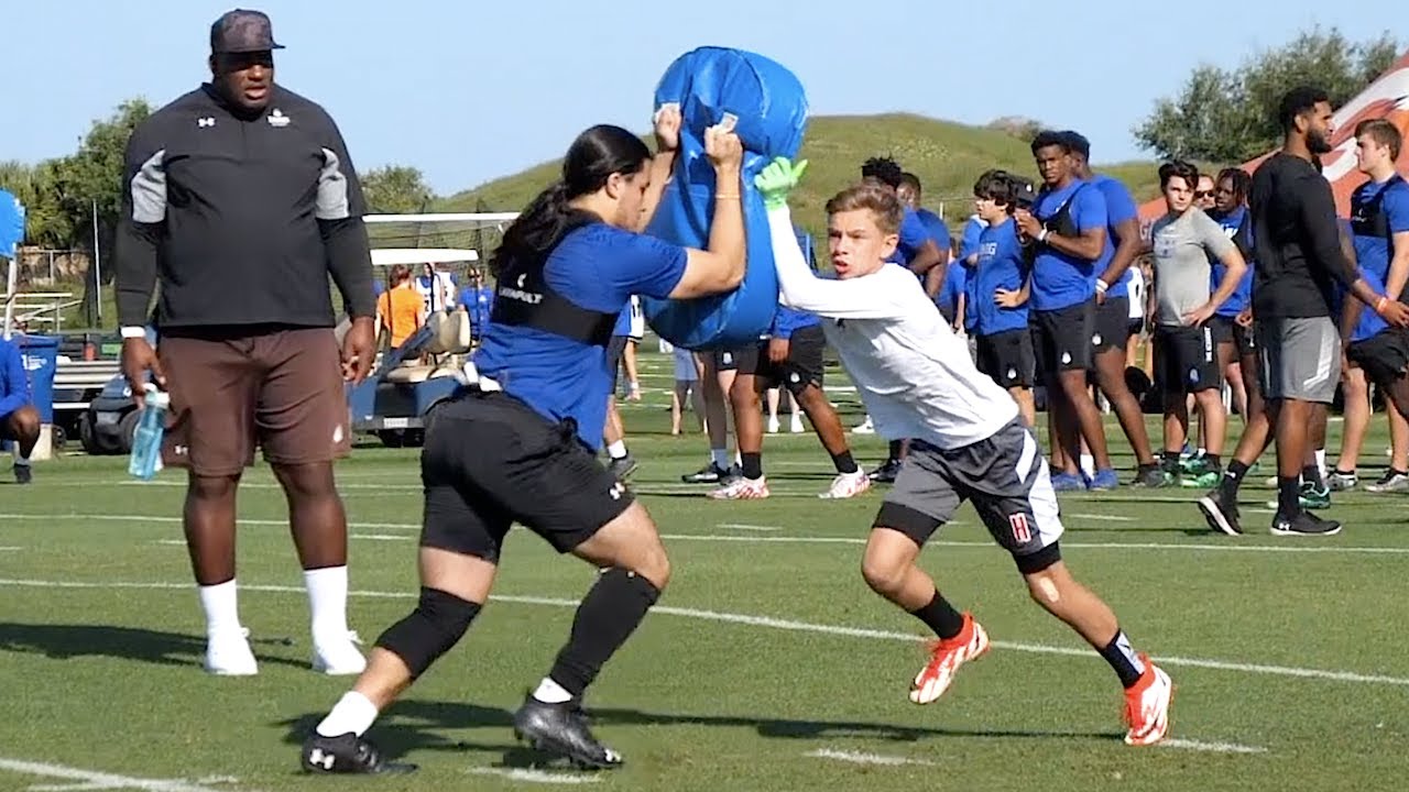 FOOTBALL TRAINING with 5 STAR ATHLETES! 🏈⭐️
