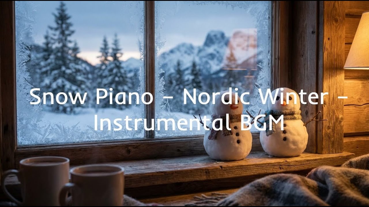 Snow Piano – Nordic Winter – | Instrumental BGM
