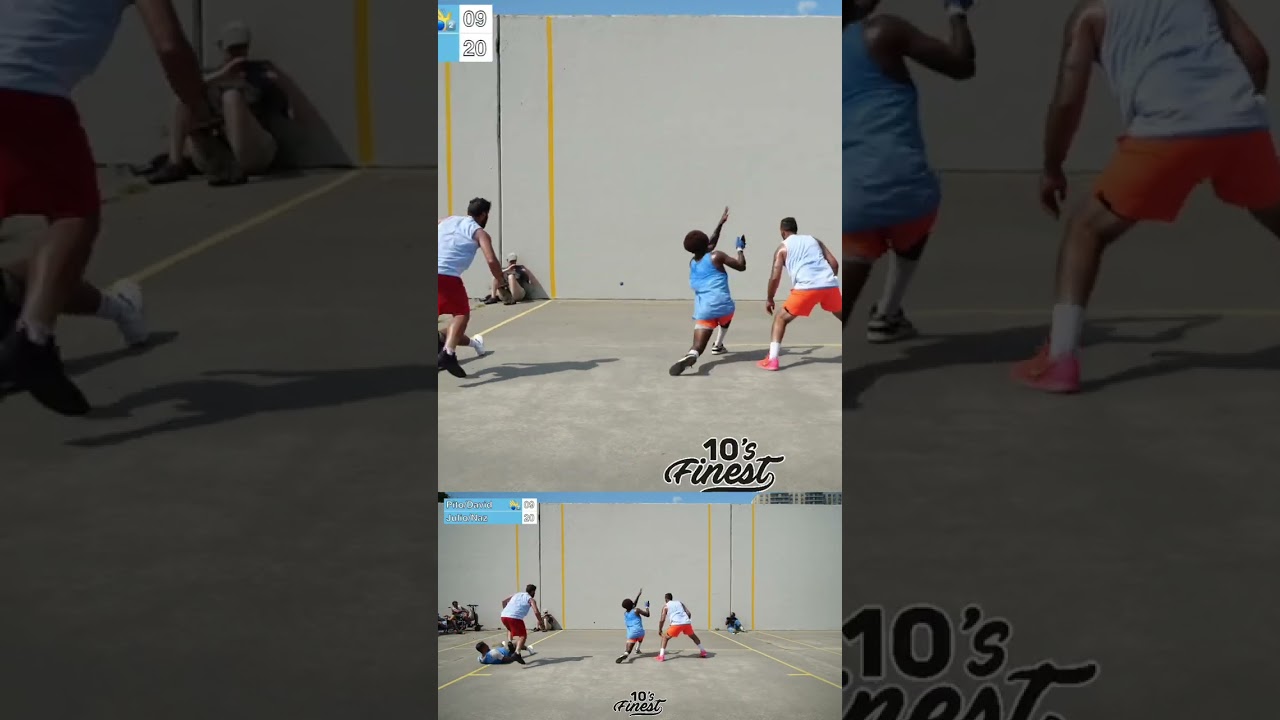 Almost dangerous rally 😱 #handball #onewall #nychandball #tensfinest #sports #nycsports