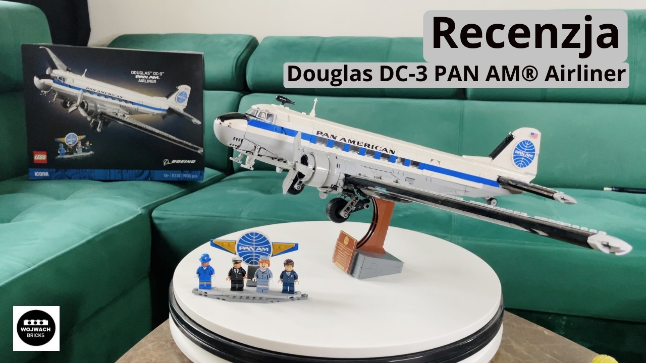 Douglas DC-3 PAN AM Airliner Lego ICONS 11378  / Recenzja