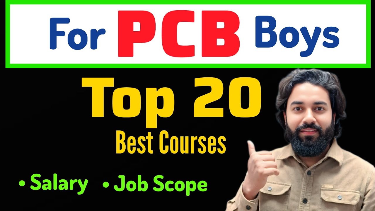 PCB Boys Career Guidance 2026 | Top 20 Courses with Salary | Sparkup Classes 