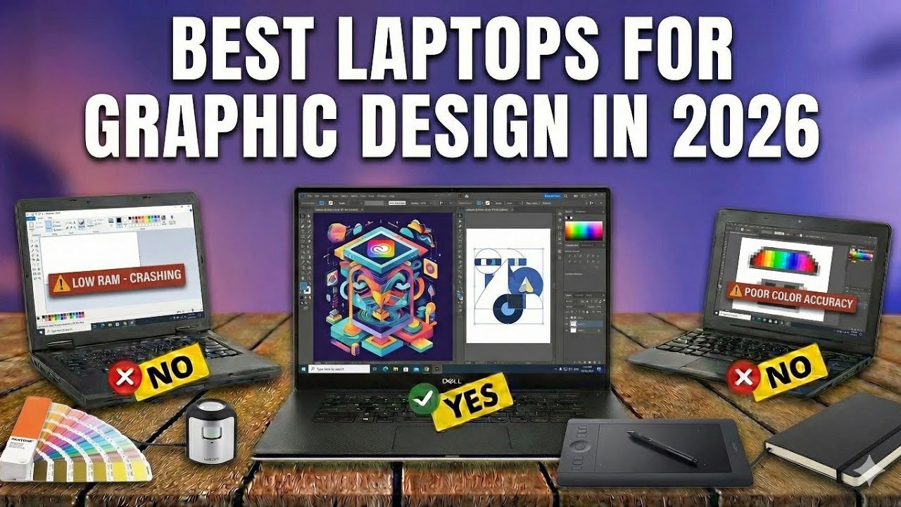 ✅5 лучших ноутбуков для графического дизайна в 2026 году | MacBook против Windows - Полное руково...
