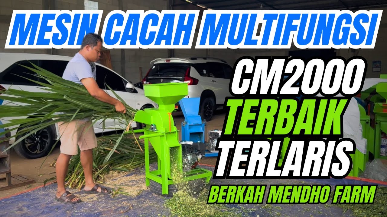 Mesin Cacah Multifungsi TERBAIK TERLARIS di Berkah Mendho Farm Seri CM2000 #mesincacahmultifungsi