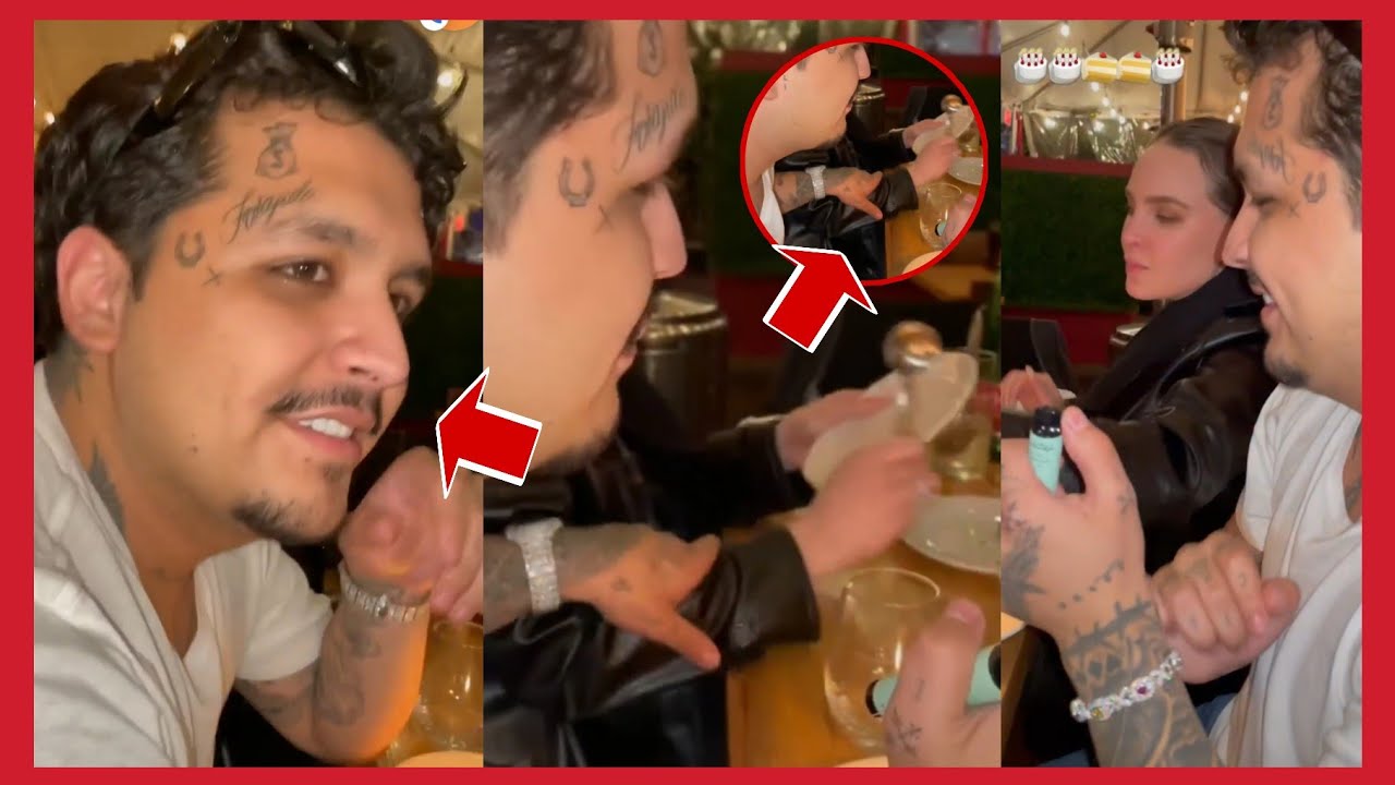 Christian nodal calla a Belinda parando la bulla que hacía con su plato al cantarle feliz cumpleaños
