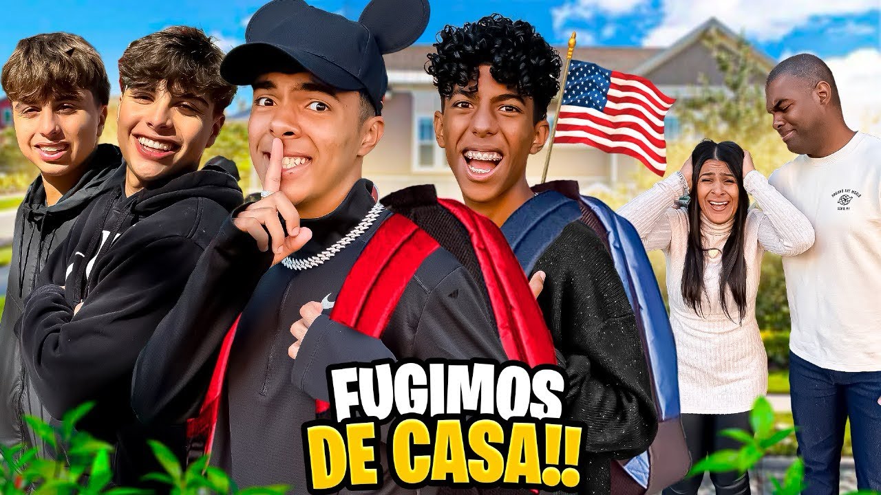 FUGIMOS DA NOSSA CASA DE ORLANDO E MEUS PAIS FICARAM DESESPERADOS!😰😬 ( feat. Irmãos Bruce )