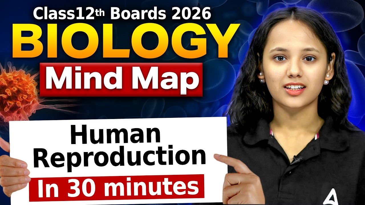 Class 12 Biology 2026 | Human Reproduction One Shot | 30 Min Fast Revision 🔥Boards 2026