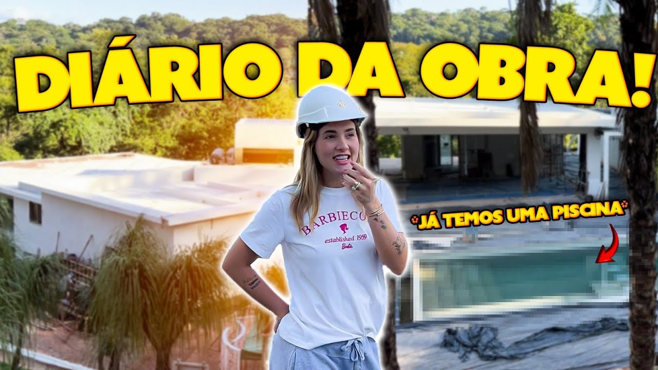 MOSTREI OS AVANÇOS DA OBRA DA NOSSA CASA!!