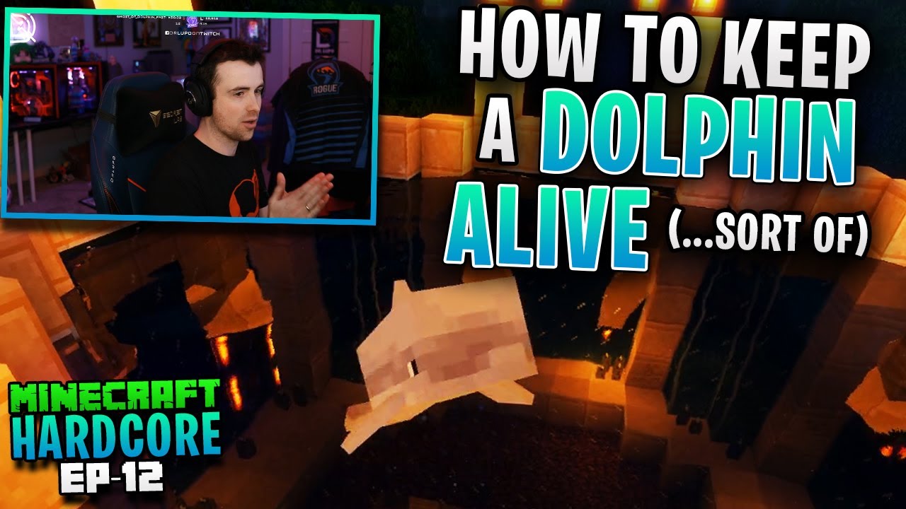 HARDCORE MINECRAFT! How to keep a DOLPHIN ALIVE! (...sort of) Ep. 12