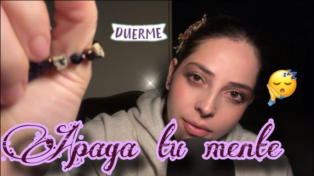ASMR Sonidos Aleatorios para Apagar la Mente| sticky tapping, masaje de cabeza, conteo regresivo🖤 