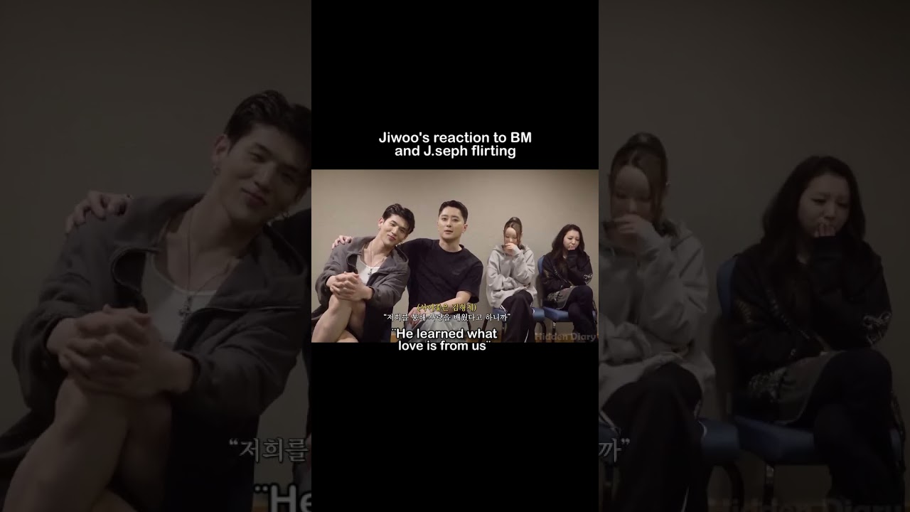 😂 Jiwoo's reaction to BM and J.seph flirting