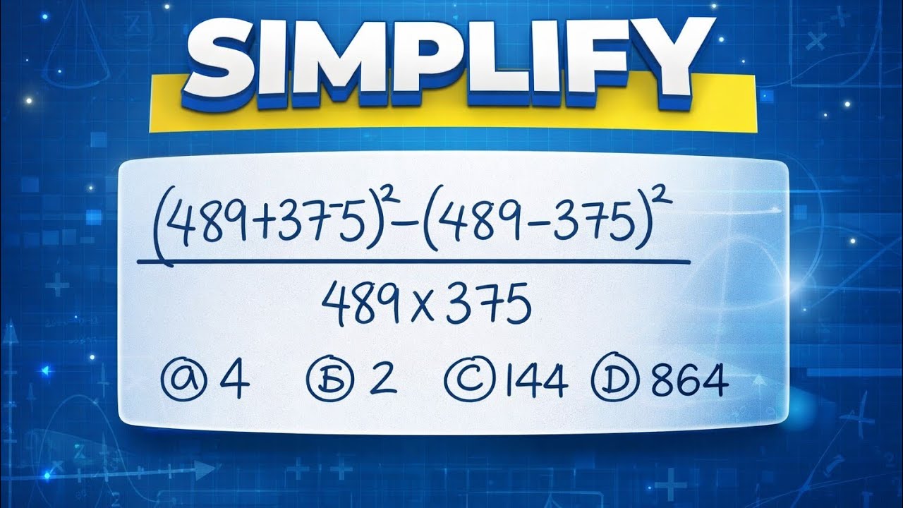 Olympiad style simplification. Can you solve this?? 