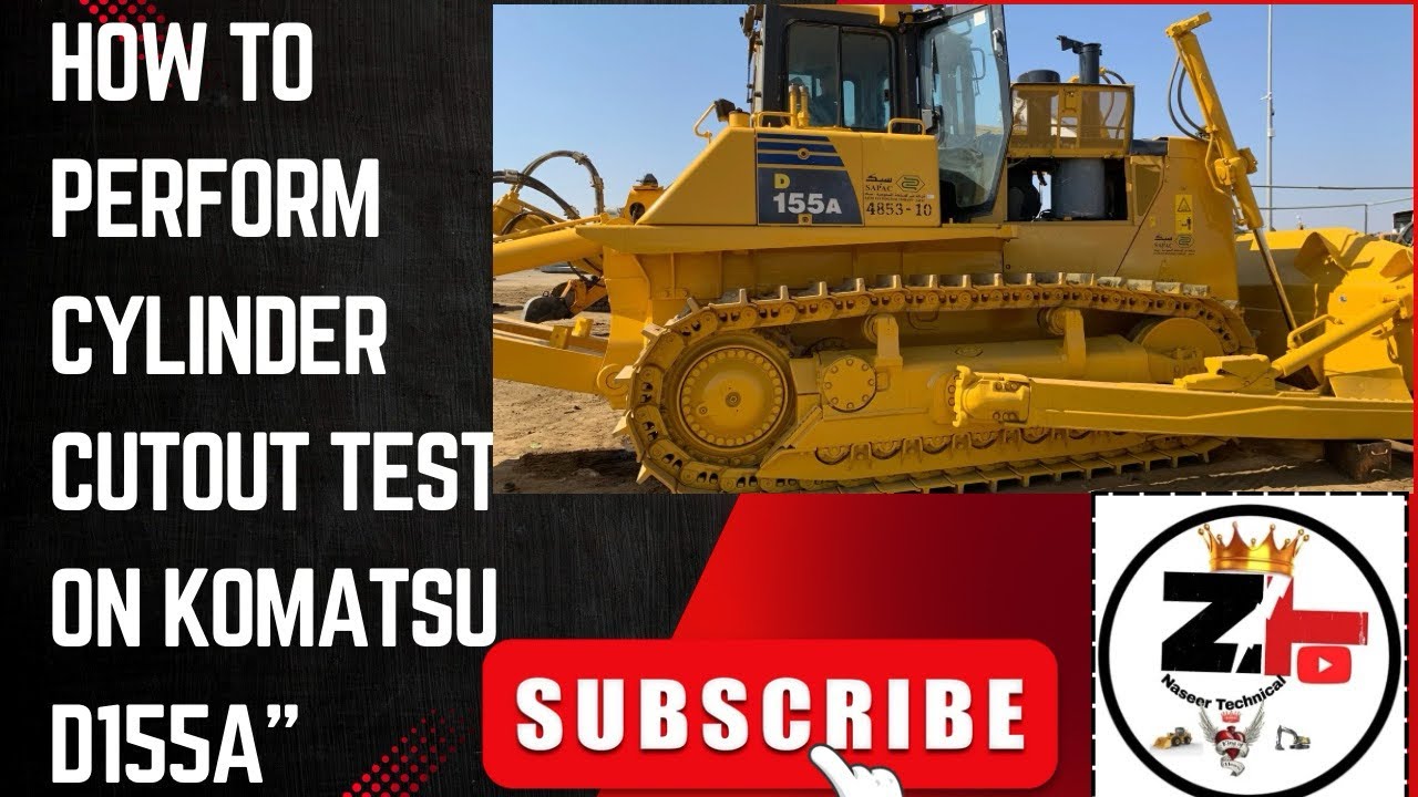 Komatsu D155A Cylinder Cutout Test#How to Do Cylinder Cutout Test on Komatsu D155A# Full video