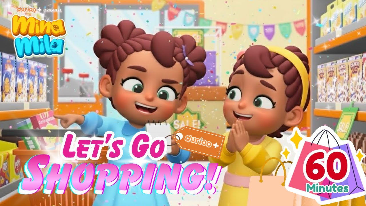 🎀 Mina & Mila 🎥 A Fun Day Out Shopping! 💖 | From the Makers of Omar & Hana | Durioo+