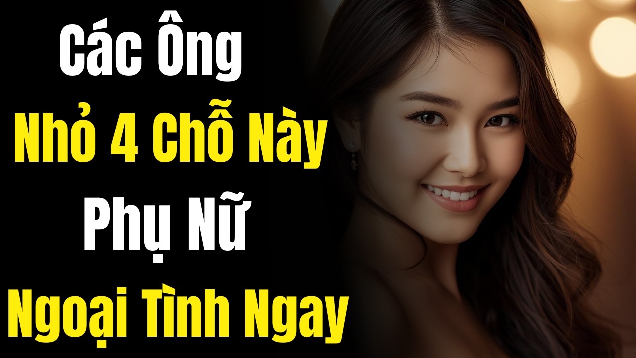 4 Chỗ Càng Nhỏ Phụ Nữ Càng Mê Ngoại Tình