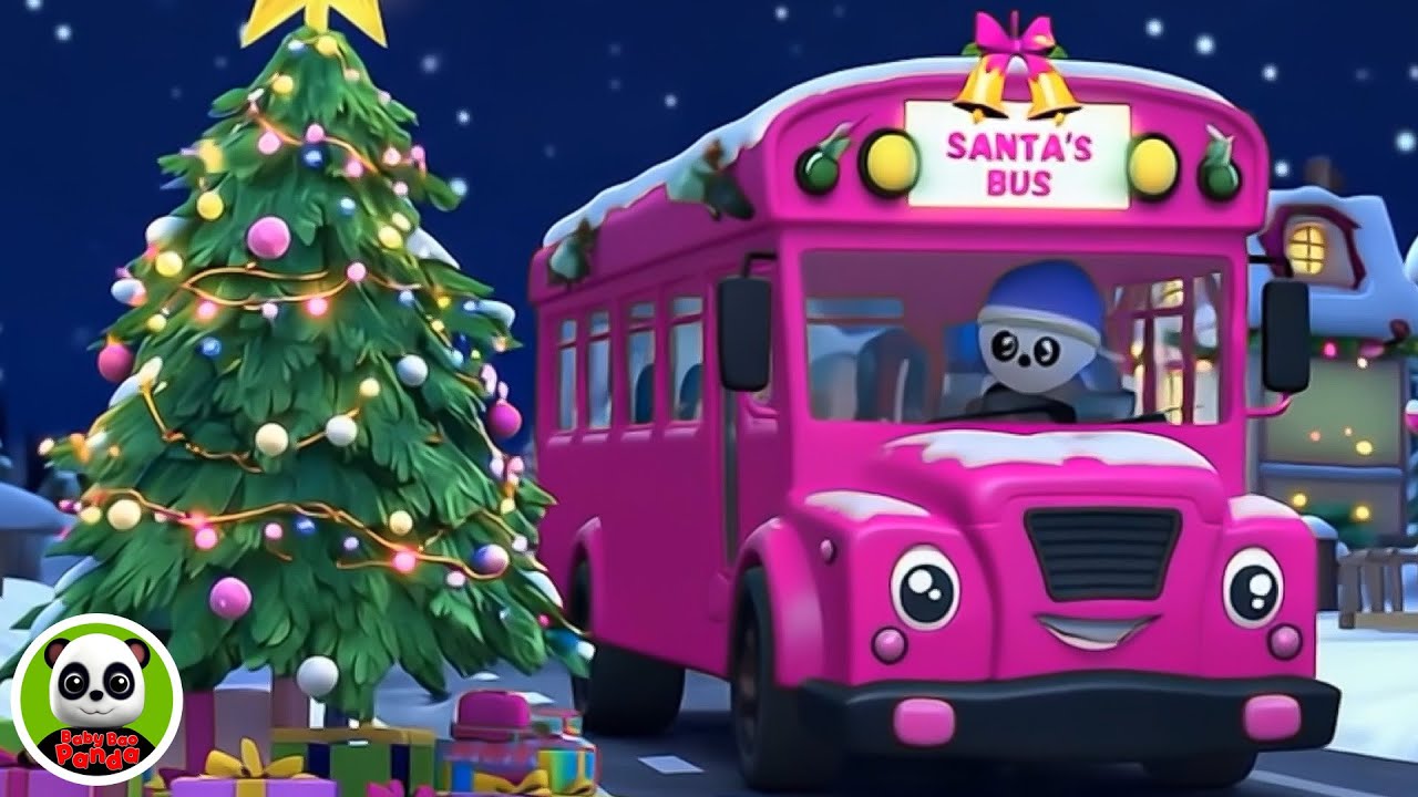 Natal As Rodas Nos Veículos Canção Se ônibus + Músicas Infantis Por Baby Bao Panda