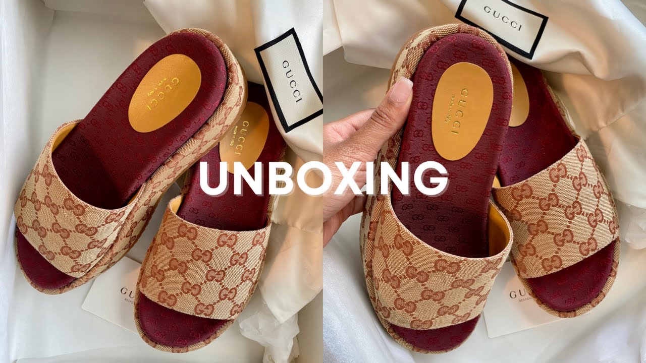Unboxing: Gucci GG Platform Slides + Mini Review