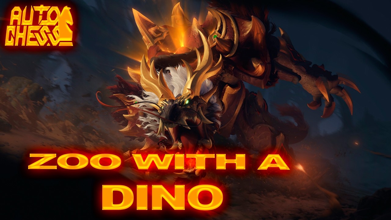 Dota Auto Chess Zoo with a Dino