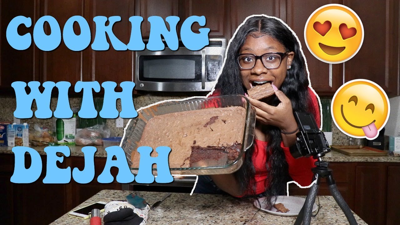 I TRIED BAKING BROWNIES ( this is it chief? ) COOKING WITH DEJAH