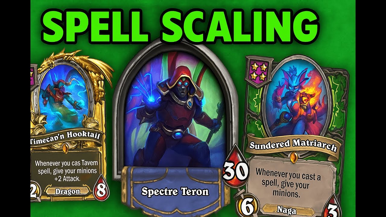 Spectre Teron Tavern Spell Madness! Permanent Scaling Combo | HS Battlegrounds