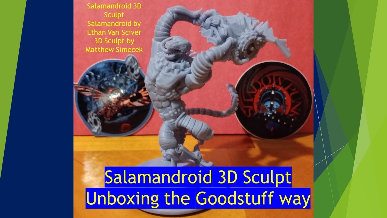 Salamandroid 3D sculp by Matthew Simecek