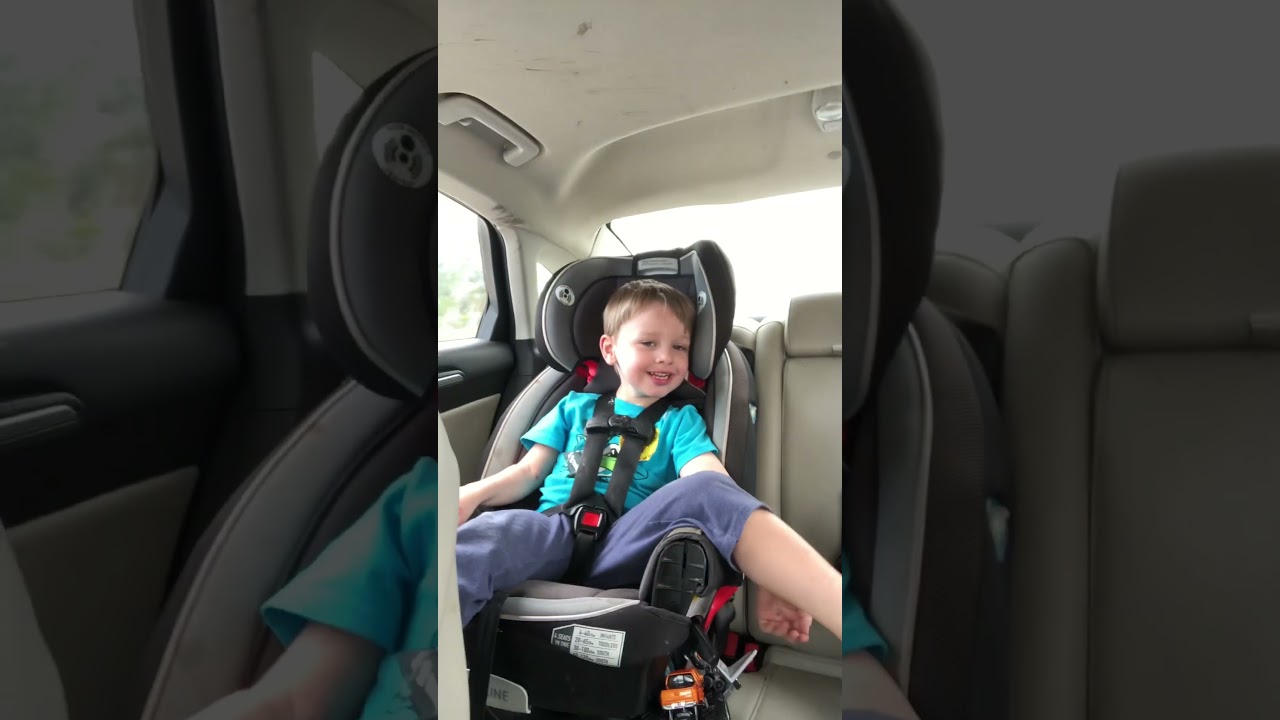 Fun Day With Grandpops!  He’s Tickling Nick’s Feet While in the Car.  Again!  Again!